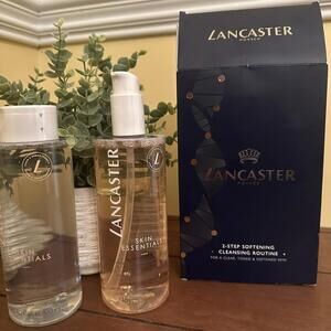 LANCASTER 2 STEP CLEANSING ROUTINE GIFT SET 400ML REFRESHING EXPRESS CLEANSER +